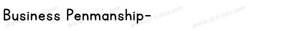 Business Penmanship字体转换